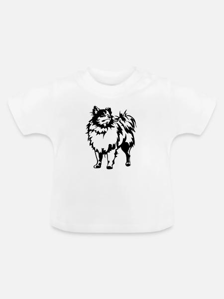Spitz - Baby Bio-T-Shirt mit Rundhals - Weiß