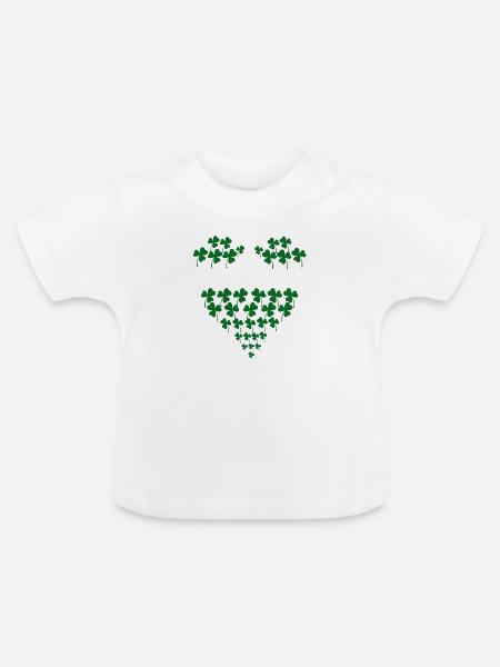 Dancing Dance Music - Baby Bio-T-Shirt mit Rundhals - Weiß