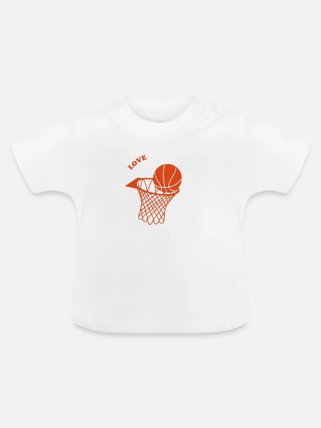 Ballsport - Baby Bio-T-Shirt mit Rundhals - Weiß