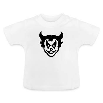 Clown - Baby Bio-T-Shirt mit Rundhals - Weiß - Vorne