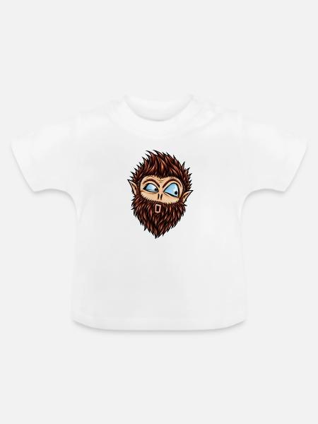 baertiger_bob - Baby Bio-T-Shirt mit Rundhals - Weiß