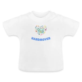 Hardmover blau - Baby Bio-T-Shirt mit Rundhals - Weiß - Vorne