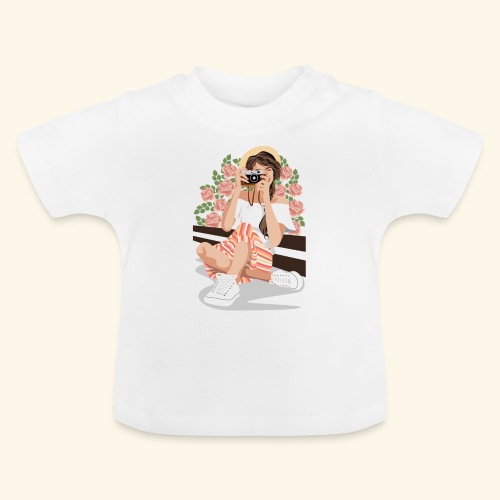 Grzegorz - Ekologiczna koszulka niemowlęca z okrągłym dekoltem