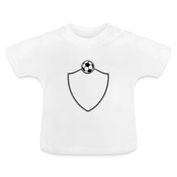 Soccer Emblem - Baby Bio-T-Shirt mit Rundhals - Weiß - Vorne