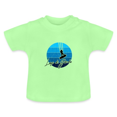 Kitesurfer, Kiten, Kitesurfing am Gardasee/Italien - Baby Bio-T-Shirt mit Rundhals