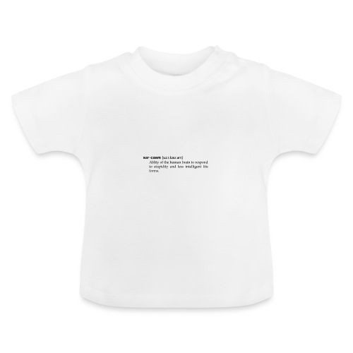 Sarkasmus, humorvolle Definition wie im Wörterbuch - Baby Bio-T-Shirt mit Rundhals