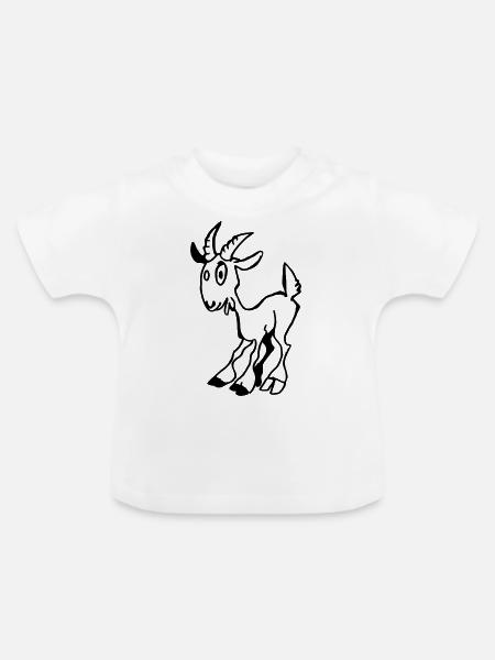 goat - Baby Bio-T-Shirt mit Rundhals - Weiß