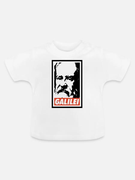 Galileo Galilei - Baby Bio-T-Shirt mit Rundhals - Weiß