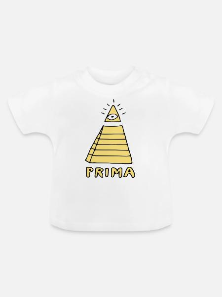 prima - Baby Bio-T-Shirt mit Rundhals - Weiß