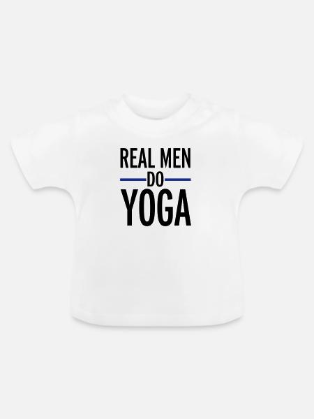 Yoga - Baby Bio-T-Shirt mit Rundhals - Weiß