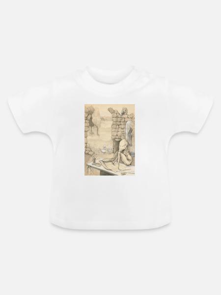 Gelehrte - Baby Bio-T-Shirt mit Rundhals - Weiß