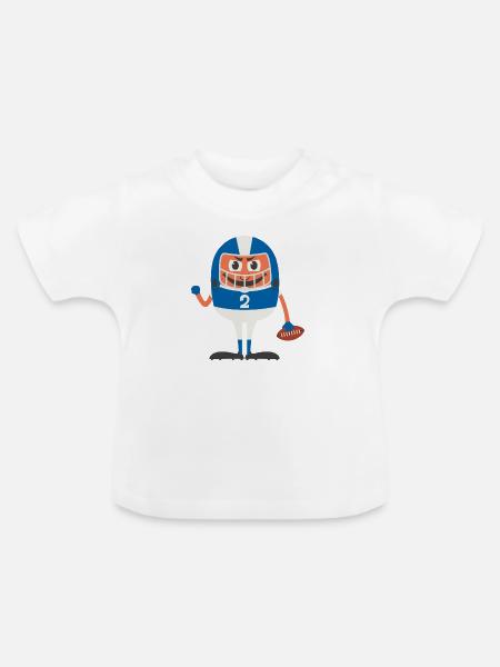 Ballsport - Baby Bio-T-Shirt mit Rundhals - Weiß
