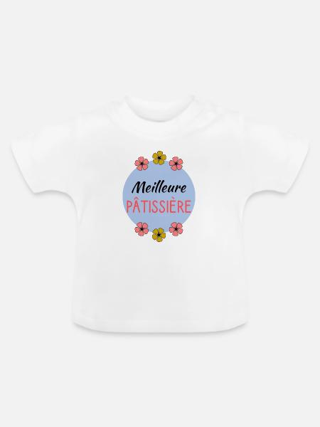 OMA. OMA - Baby Bio-T-Shirt mit Rundhals - Weiß