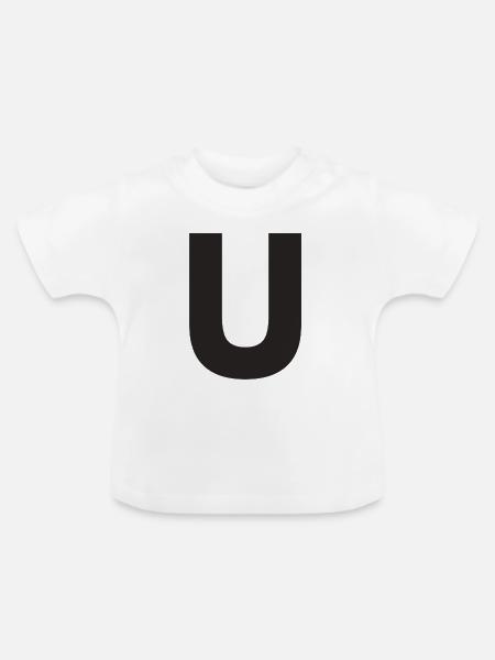 U - Baby Bio-T-Shirt mit Rundhals - Weiß