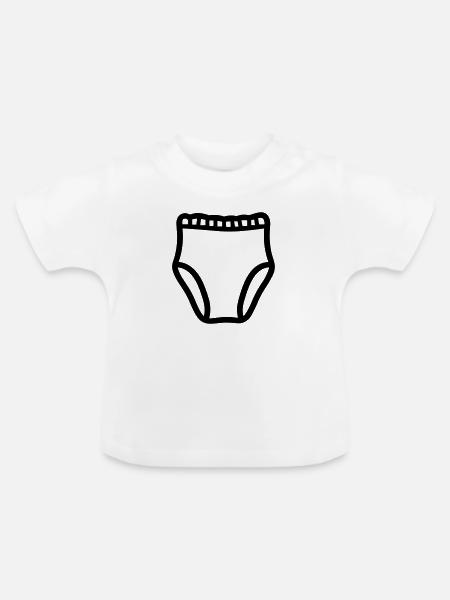 Schicht - Baby Bio-T-Shirt mit Rundhals - Weiß