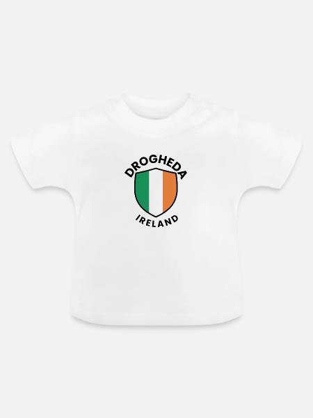Drogheda-Irland-Schild - Baby Bio-T-Shirt mit Rundhals - Weiß