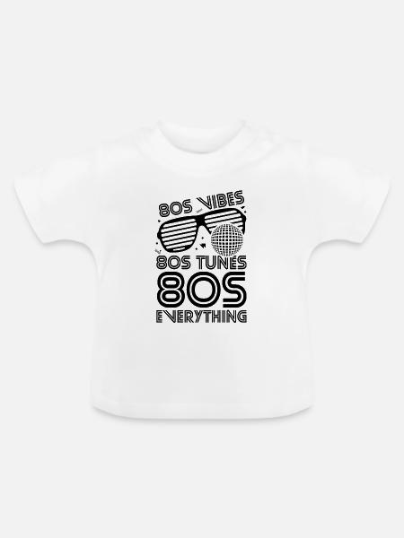 80er Witz - Baby Bio-T-Shirt mit Rundhals - Weiß