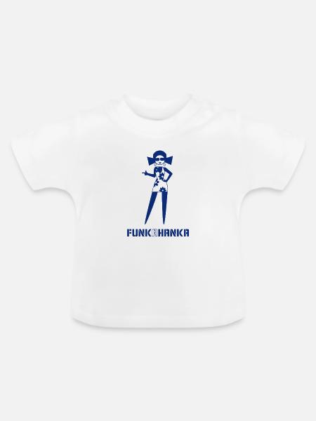 FUNK A HANKA - Baby Bio-T-Shirt mit Rundhals - Weiß
