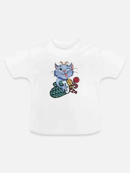 Adventszeit - Baby Bio-T-Shirt mit Rundhals - Weiß