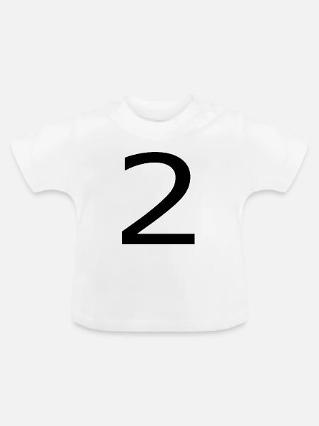 2 - Baby Bio-T-Shirt mit Rundhals - Weiß