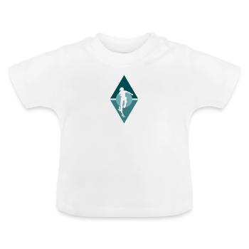 Skateboarder Skateboard Skateboarder - T-shirt bio col rond Bébé - blanc - Devant