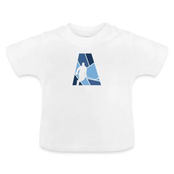 Tirs au but Hockey sur glace - T-shirt bio col rond Bébé - blanc - Devant