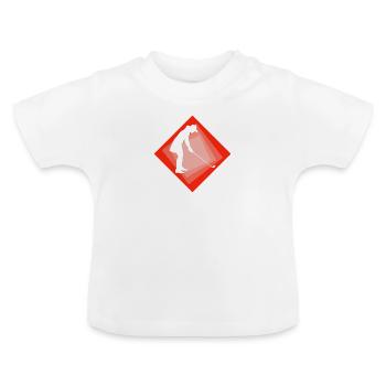 Golfer Golfen Golf - Baby Bio-T-Shirt mit Rundhals - Weiß - Vorne