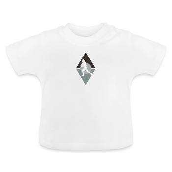 Gridiron Touchdown de football américain - T-shirt bio col rond Bébé - blanc - Devant