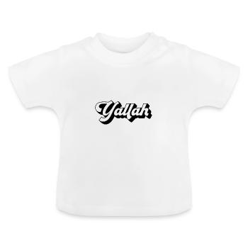 Yallah Arabisch | Yallah Habibis Araber Geschenke - Baby Bio-T-Shirt mit Rundhals - Weiß - Vorne
