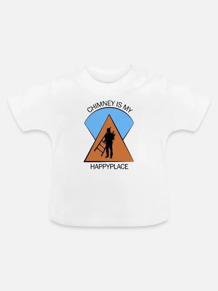 Schornsteinfeger Schlotfeger - Baby Bio-T-Shirt mit Rundhals - Weiß