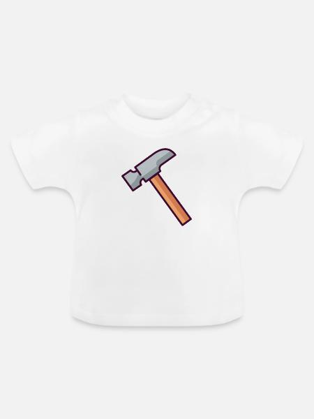 Hammer - Baby Bio-T-Shirt mit Rundhals - Weiß