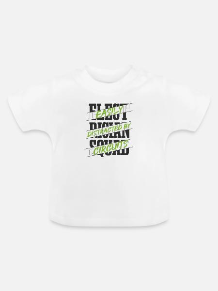 Stromkreis für Elektriker, Elektroarbeiter, - Baby Bio-T-Shirt mit Rundhals - Weiß