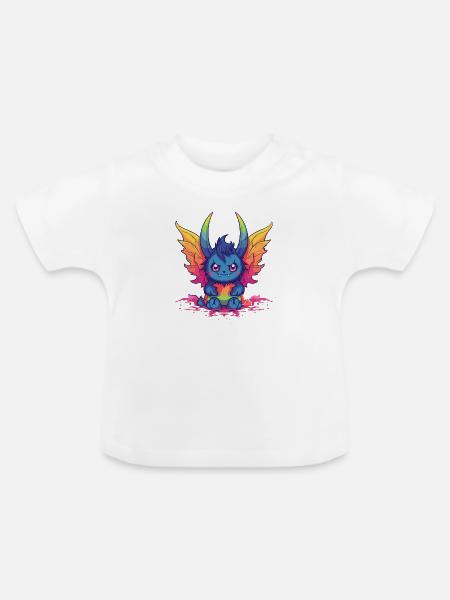 Dämon des Pride-Monats - Baby Bio-T-Shirt mit Rundhals - Weiß