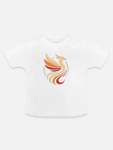 Phönix - Baby Bio-T-Shirt mit Rundhals - Weiß