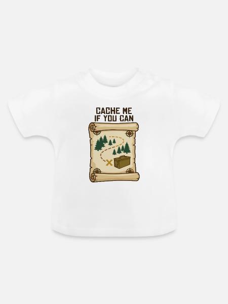 Geocaching Schatzsuche - Baby Bio-T-Shirt mit Rundhals - Weiß
