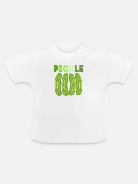 Essiggurke Gurke Gurken - Baby Bio-T-Shirt mit Rundhals - Weiß