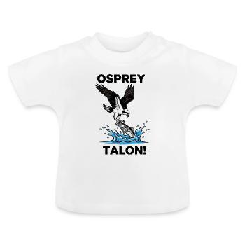 Osprey Sea Heel Black Osprey - Baby Organic T-Shirt with Round Neck - white - Front