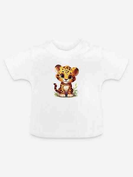 Jaguar - Baby Bio-T-Shirt mit Rundhals - Weiß