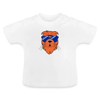 Soyez cool - T-shirt bio col rond Bébé - blanc - Devant