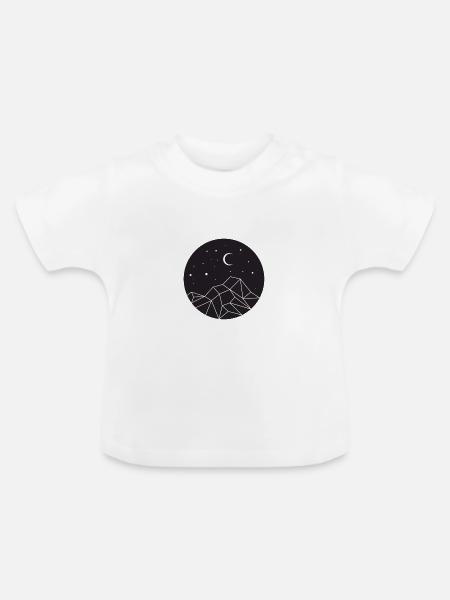 Mountain - Baby Bio-T-Shirt mit Rundhals - Weiß