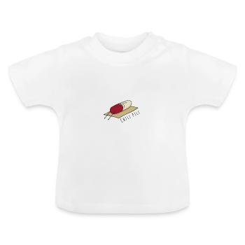 Pilule Chill - T-shirt bio col rond Bébé - blanc - Devant