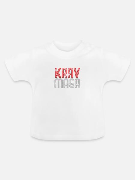 Krav Maga - Baby Bio-T-Shirt mit Rundhals - Weiß