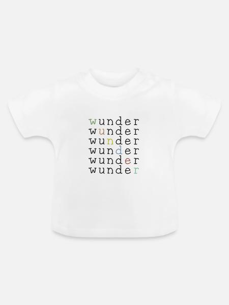 Wunder - Baby Bio-T-Shirt mit Rundhals - Weiß
