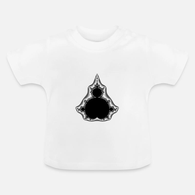 Mandelbrot - T-shirt bio col rond Bébé - blanc