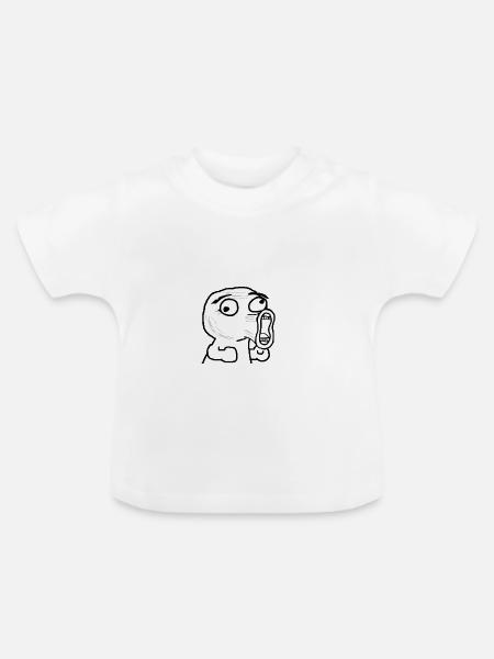 Rage - Baby Bio-T-Shirt mit Rundhals - Weiß