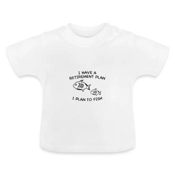Rente - Baby Bio-T-Shirt mit Rundhals - Weiß - Vorne