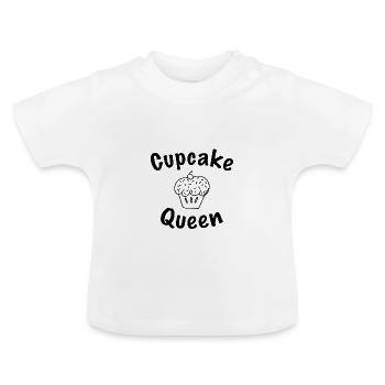 Cupcakes - Baby Bio-T-Shirt mit Rundhals - Weiß - Vorne