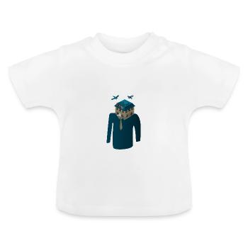Haus Drohne Spion Geschenk - Baby Bio-T-Shirt mit Rundhals - Weiß - Vorne