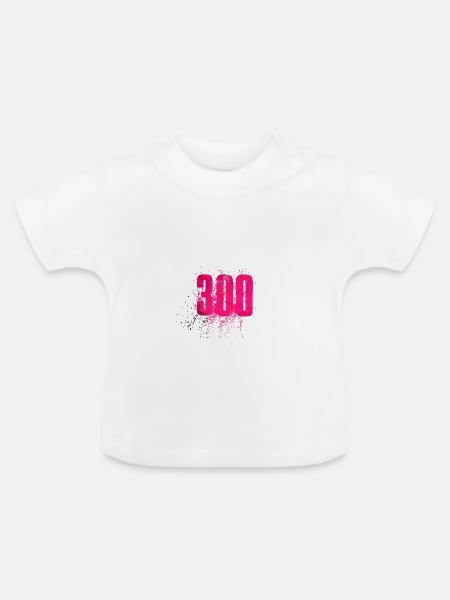 300 - Baby Bio-T-Shirt mit Rundhals - Weiß
