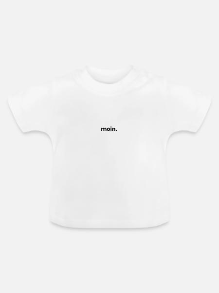moin - Baby Bio-T-Shirt mit Rundhals - Weiß